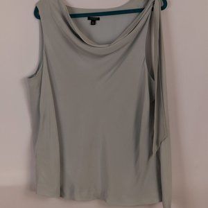 Ann Taylor Grey Silk sleevelss blouse